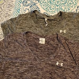 Under Armour v neck dry fit shirts